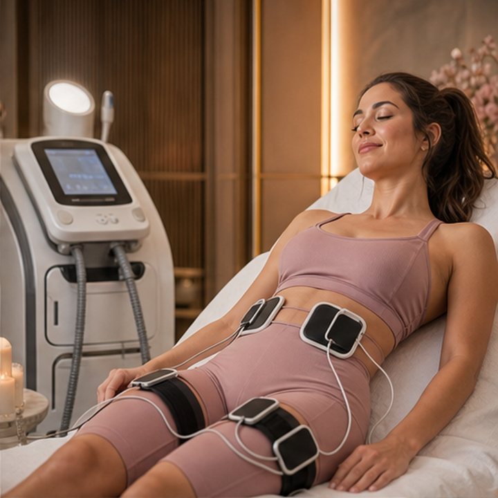 EMS body sculpting Dallas Texas EMS muscle stimulation body sculpting service near Dallas Rowlett and Rockwall